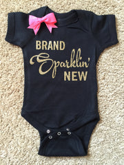 Brand Sparklin' New Onesie - Mia Grace Designs - Onesie - Ruffles with Love - Girls Onesie